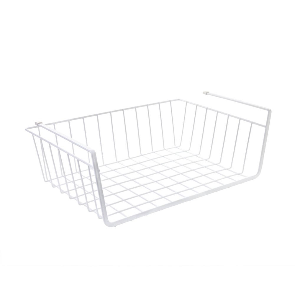 Cabinet Baskets, White, 2 Count