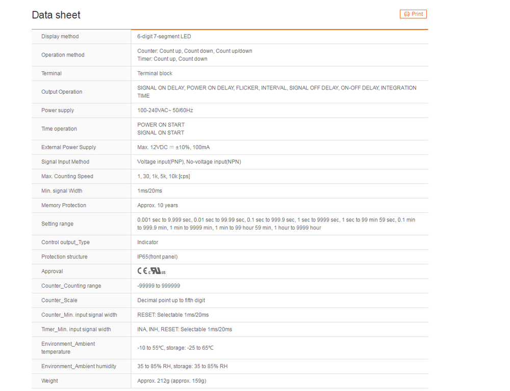 Autonics CT6S-I4 Counters Standard type New 1PCS