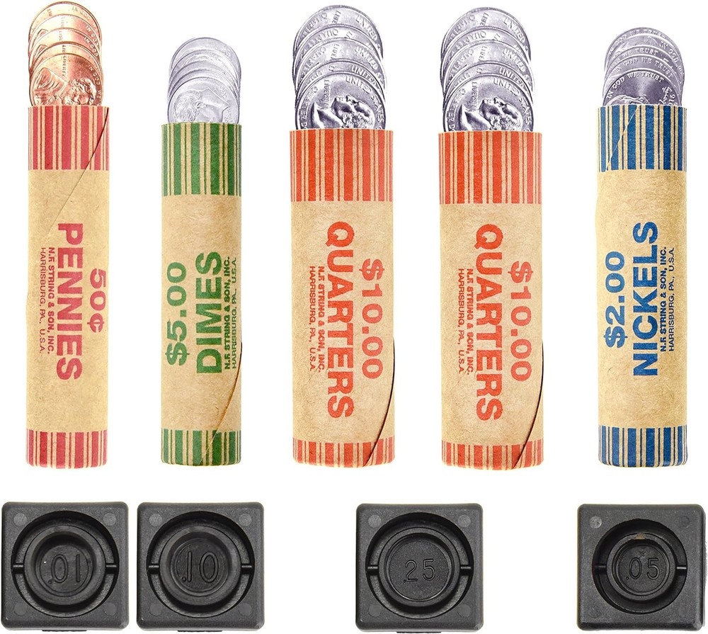 USA Made 150 Coin Wrappers with Crimper Tool - Durable & Convenient Solution