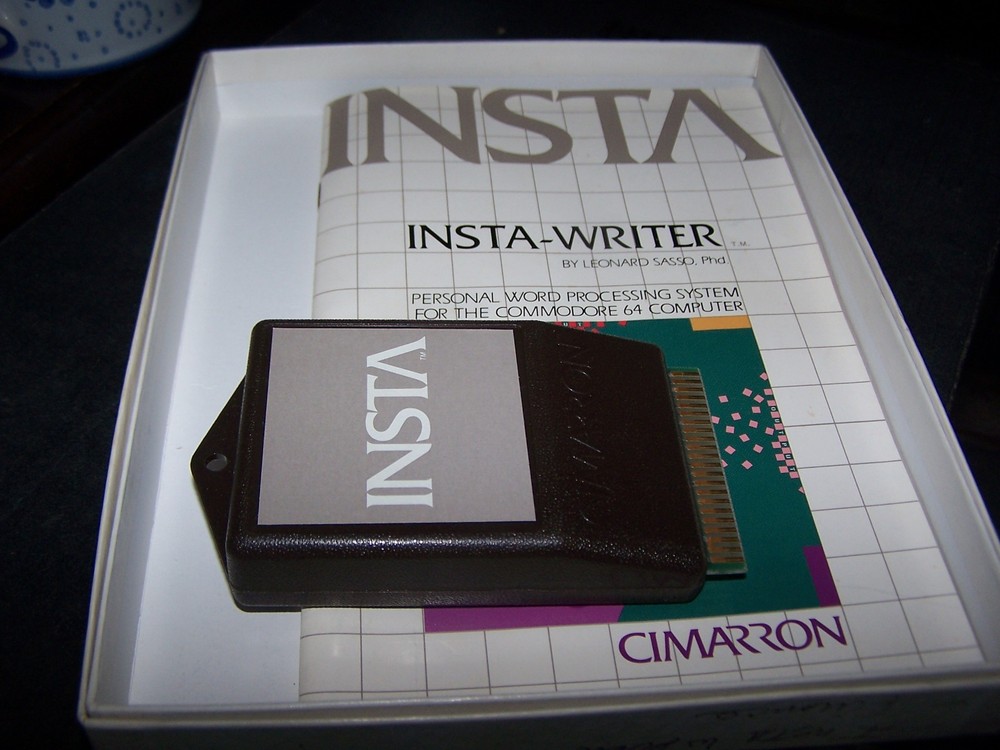 Insta-Writer Word Processor Software Cartridge for Commodore 64