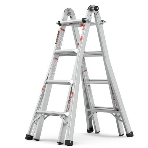 Multi position foldable engineering multifunctional aluminum alloy ladder A-type