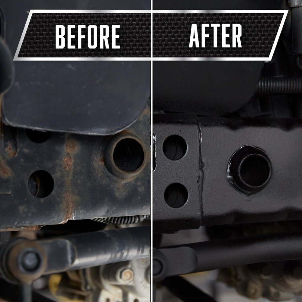 Rubberized Undercoating Spray Black 15oz Stops Rust 6 Pack Protective Coating