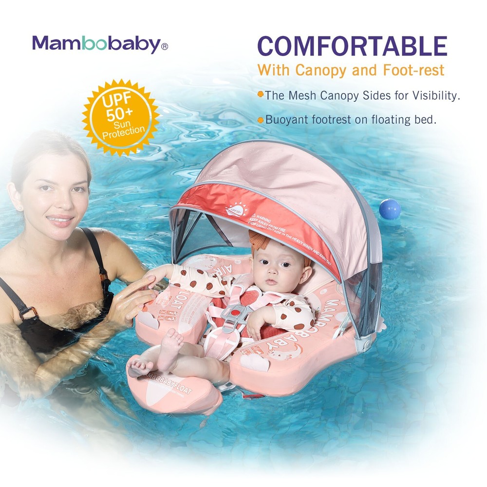 Mambobaby Pool Float Salamander with Canopy