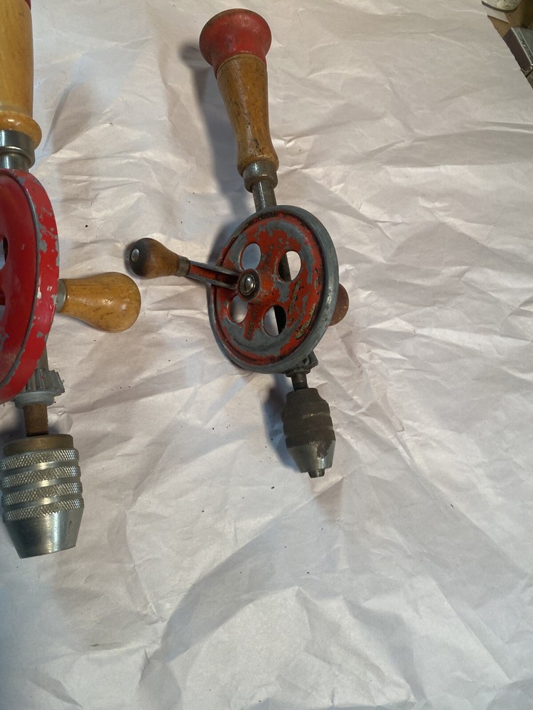 2 Vintage Egg Beater Hand Drills