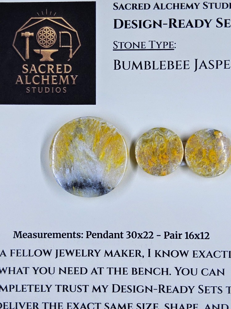 Circle Shape - Bumblebee Jasper - Design-Ready Set