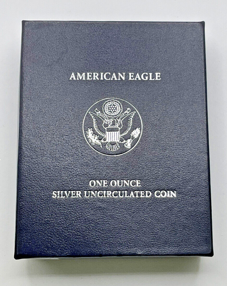 2007 Burnished Silver Eagle w/box & COA