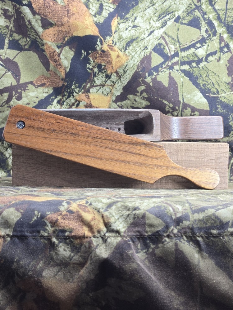 New Custom Made Turkey Box Call Made From Walnut With Granadillo Paddle
