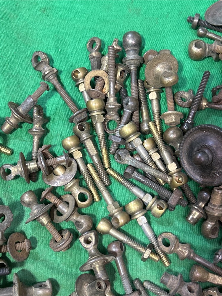 Solid Metal & Brass Antique Drawer Pull Bail Post 120 Plus