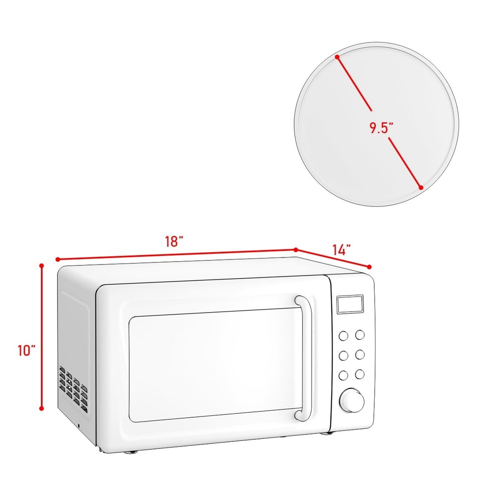 Costway Microwave Oven With Multi-functional Touch