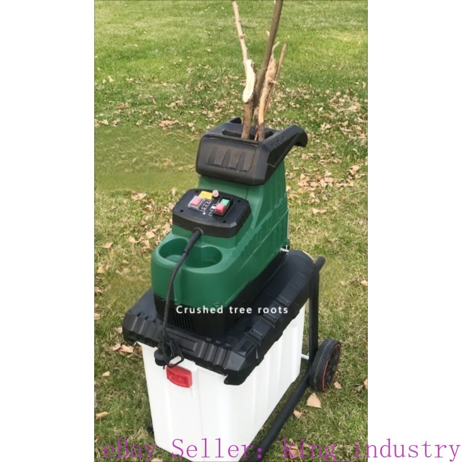 220v Small Leaf crushing Machine, Mobile type Branch Shredder, Branch Grinder