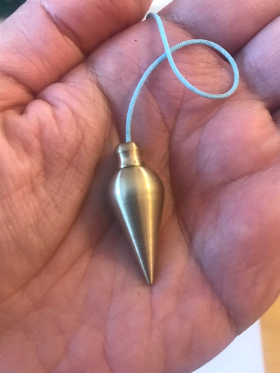 Chambered Brass Dowsing Pendulum Healing Handmade
