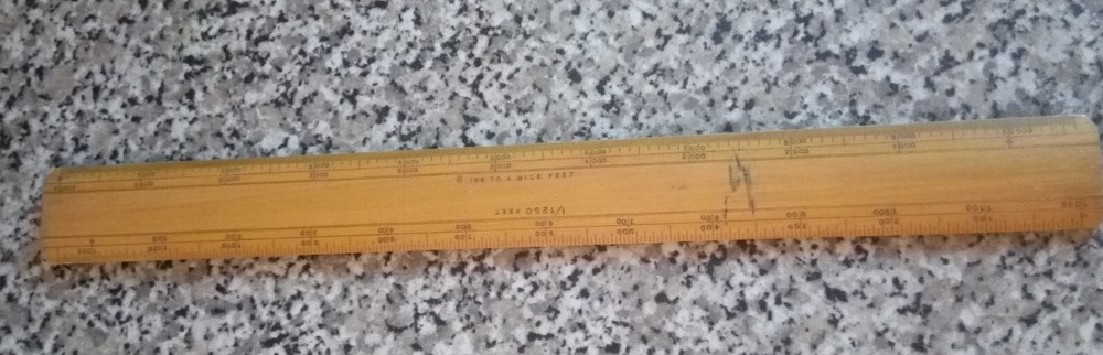 Vintage scale rule / ruler by MDS Ltd, London