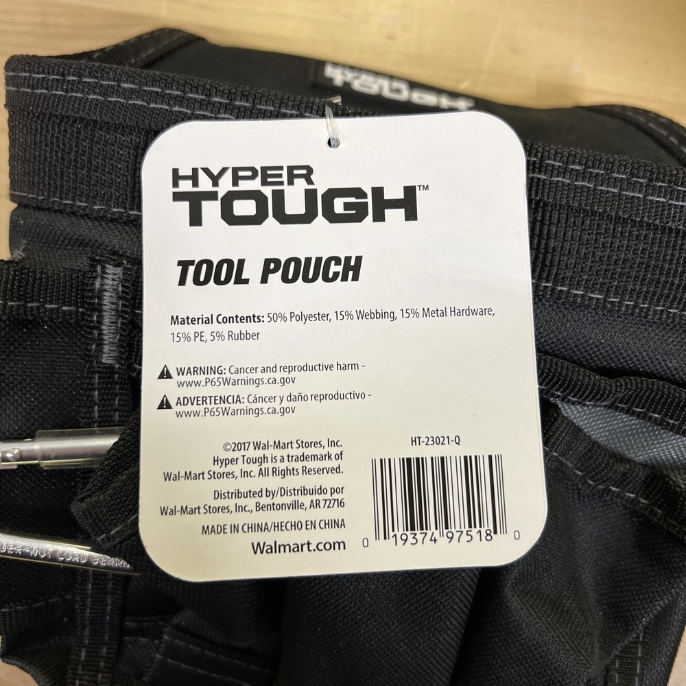 Hyper Tough Tool Pouch 4 Way Carry System (2 PACK)