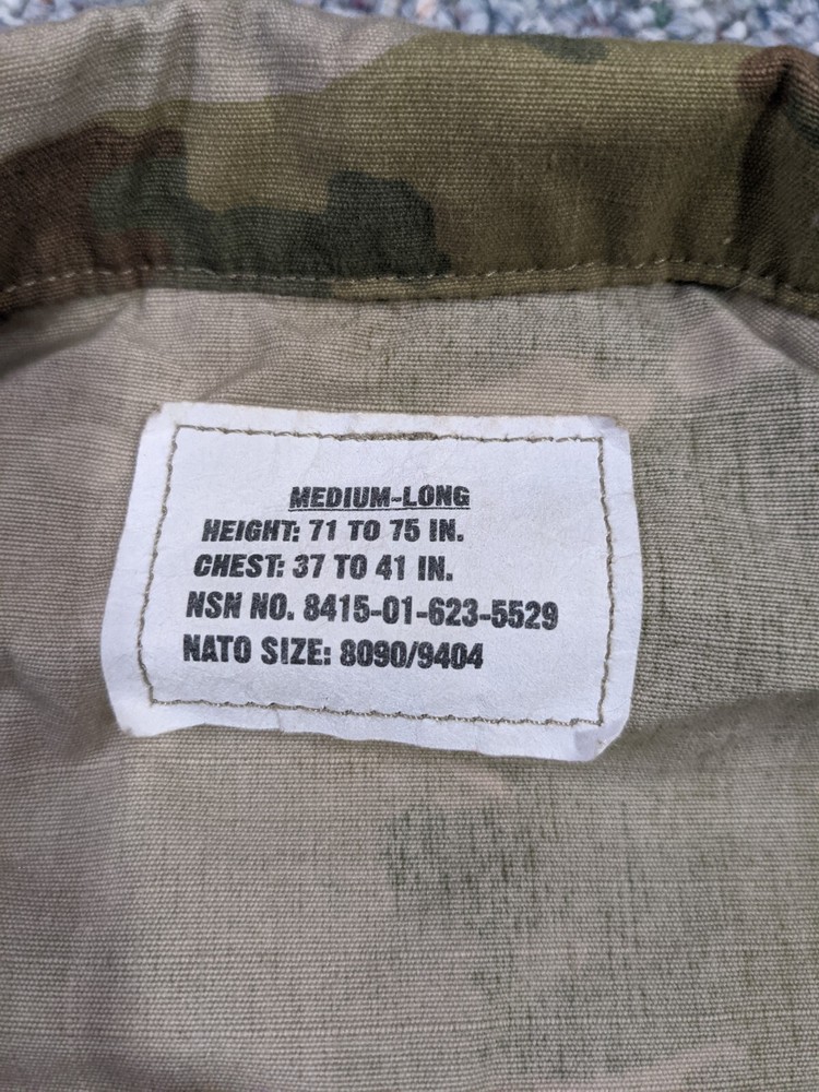 USGI OCP Medium Long Coat. Multicam Jacket. Free Shipping!