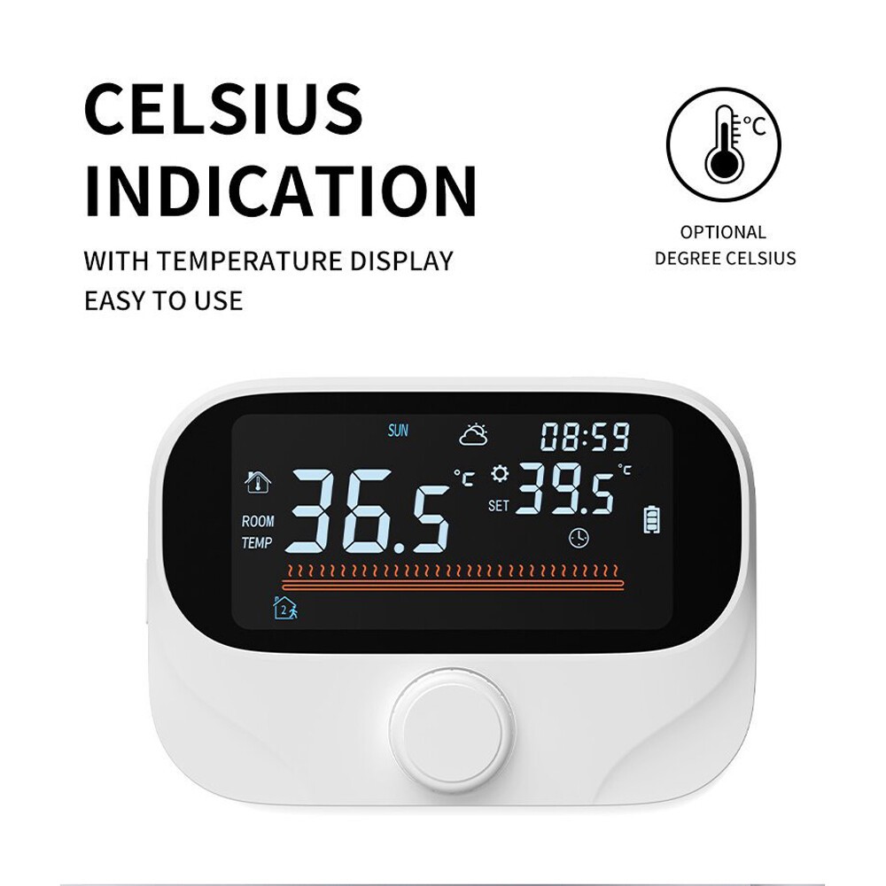 RF Wireless Thermostat Water Boiler Programmable Temperature Controller 433MHZ`
