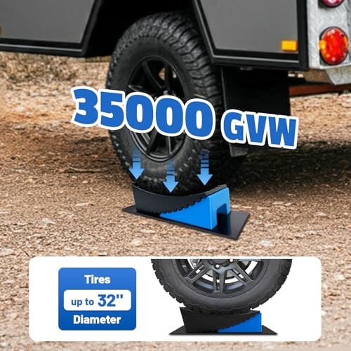 RV Leveling Blocks System, 2 Packs Camper Leveling Blocks System with 2