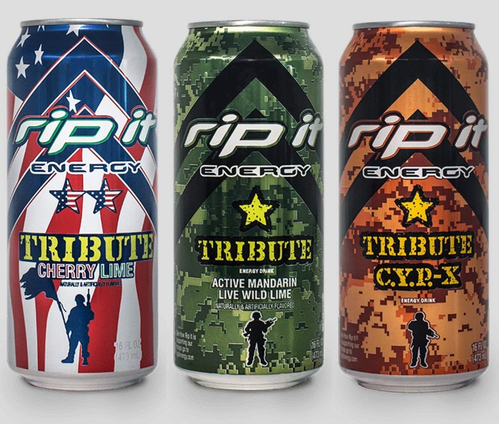 Rip It Energy Drinks Tribute Editions (3 Flavor Sampler, 3 Cans)