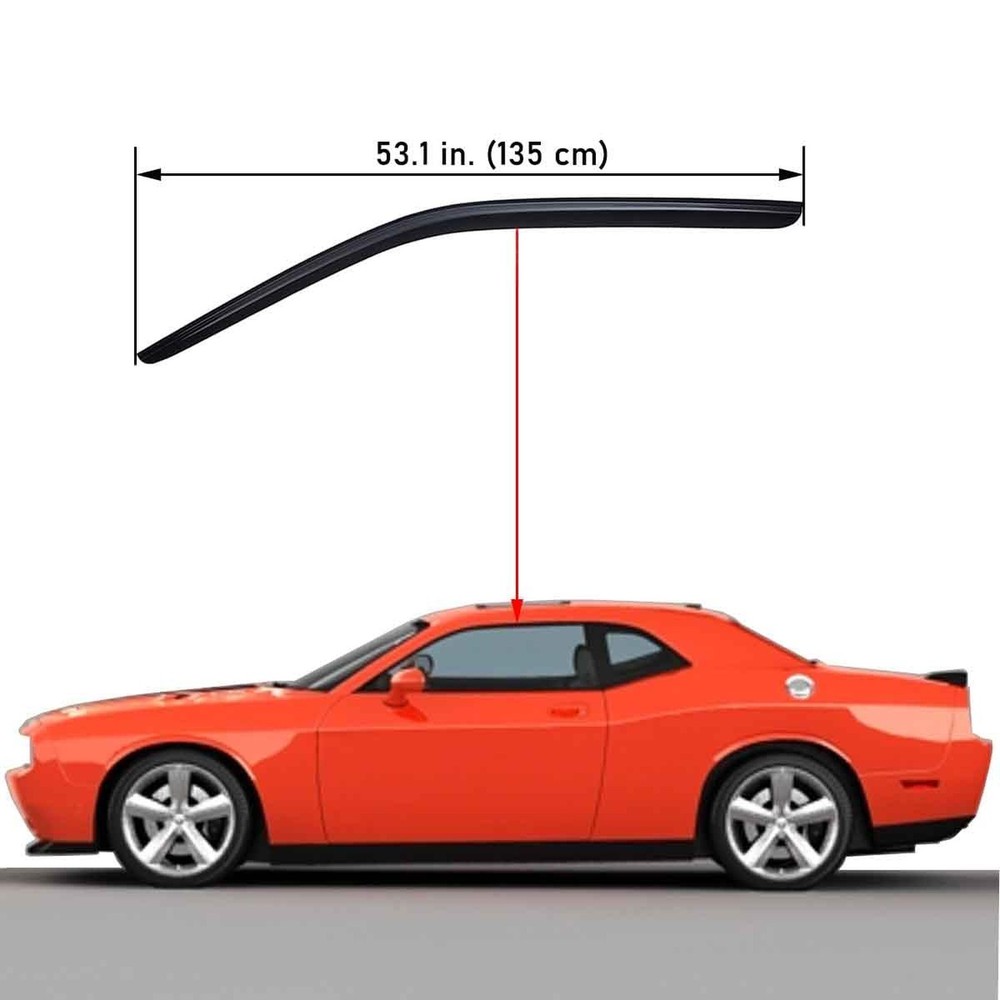 Lightronic Extra Durable Outside-Mount Auto Vent Window Visor, Fits 2008-2023...