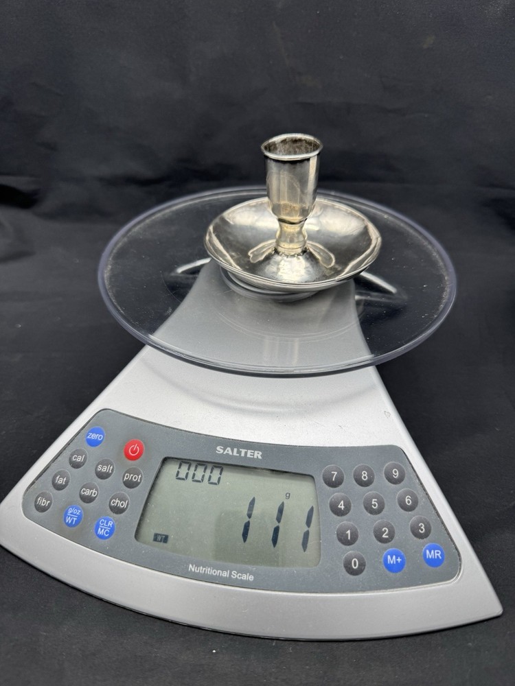 Antique Solid Sterling Silver Candlestick, 111 grams