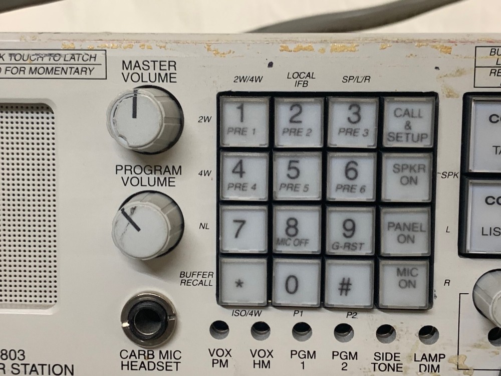 RTS 803 12-Channel Programmable Master Station (untested)