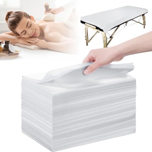 50 Pack Disposable Bed Sheets for Salon Massage Spa Table Cover