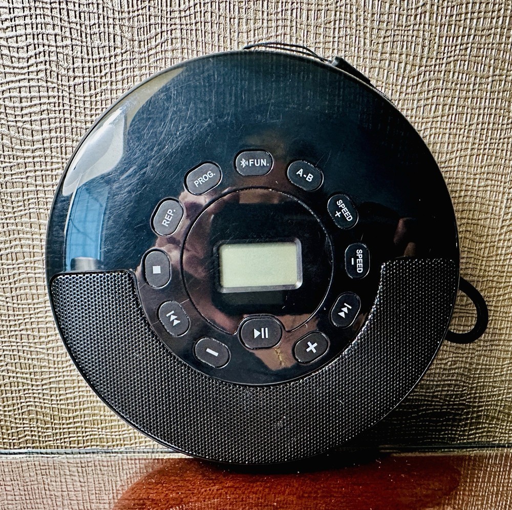 Portable CD Player CDP-3036 BLUETOOTH, Rechargeable,Speaker w/Manuel - Tested✔️