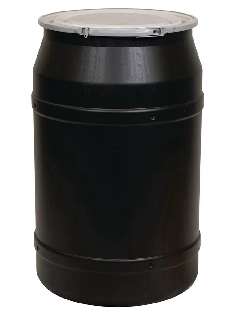 Eagle 55 Gallon Plastic Drum with Lid.