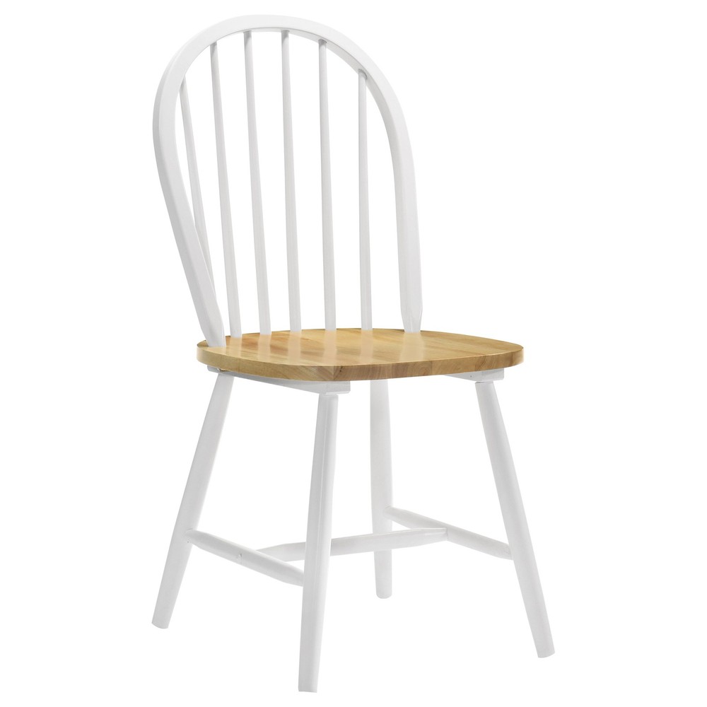 Greer Natural Brown and White 5-piece Dining Set