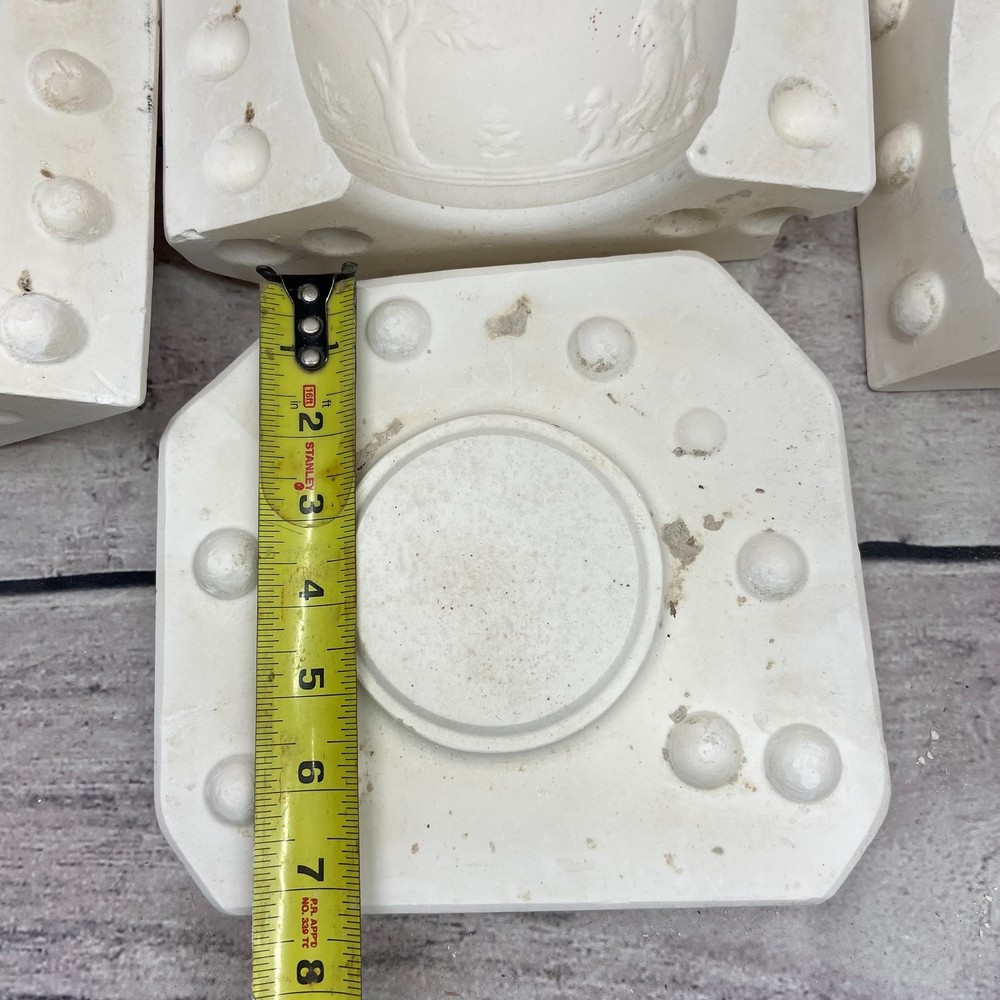 Arnel's Ceramic Casting Mold Wedge Wood Candy Box #396