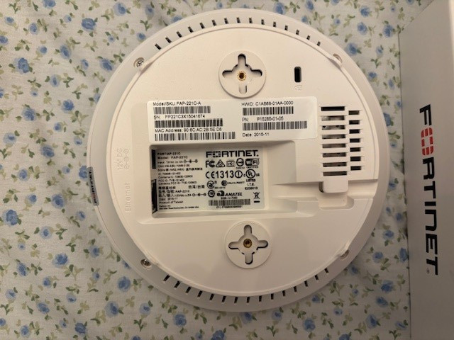 FORTINET FortiAP-221C-A Wireless Access Point Open Box Not Used