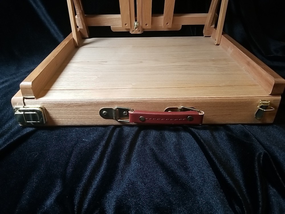 Beech Wood Folding Paint Sketch Box Table Easel with Drawer