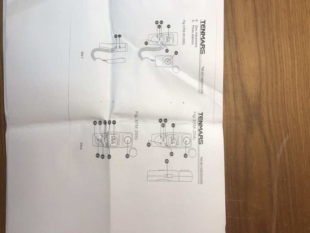 C Tenmars Lux Fc Light Meter 202 Light Meter