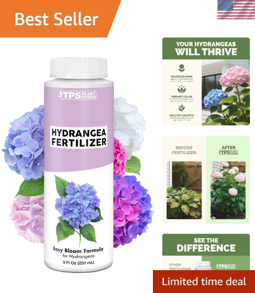 8 oz Hydrangea Fertilizer for Vibrant Blooms & Healthy Root Development