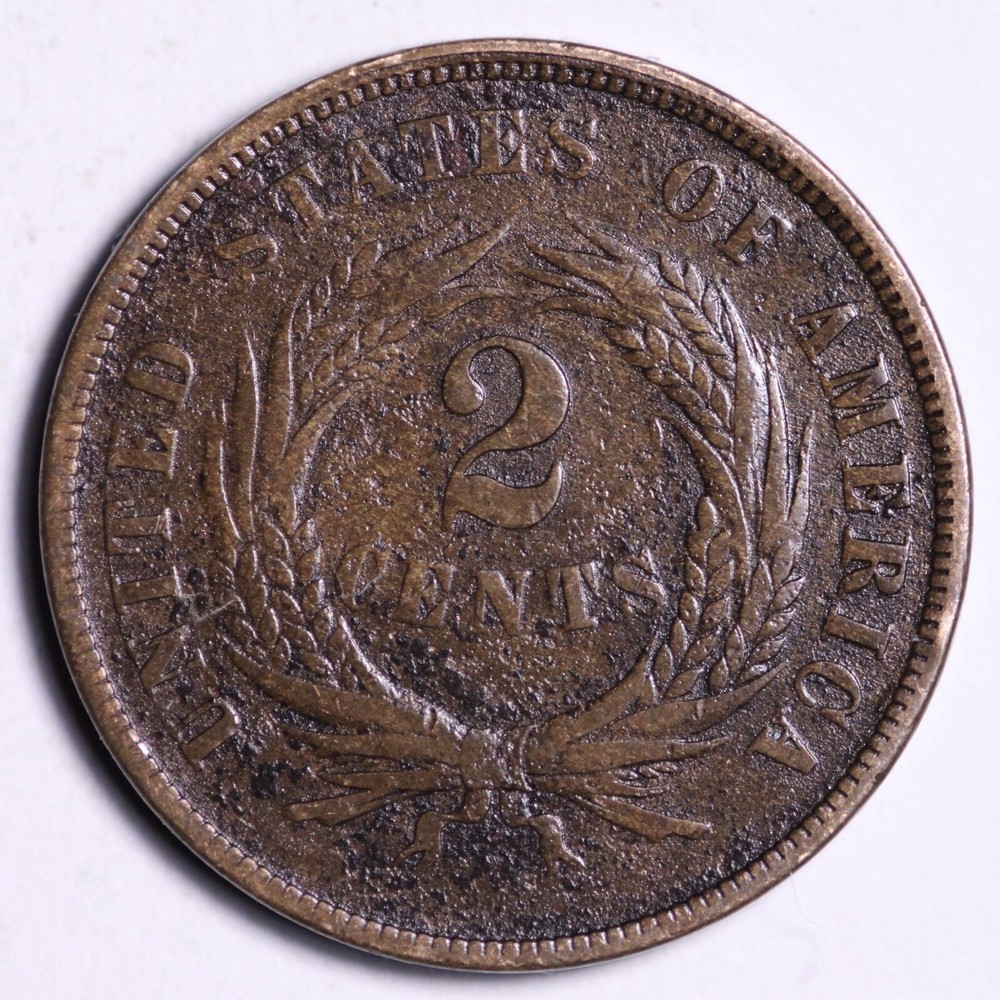 1868 2 Cent Piece FREE SHIPPING E537 ZF