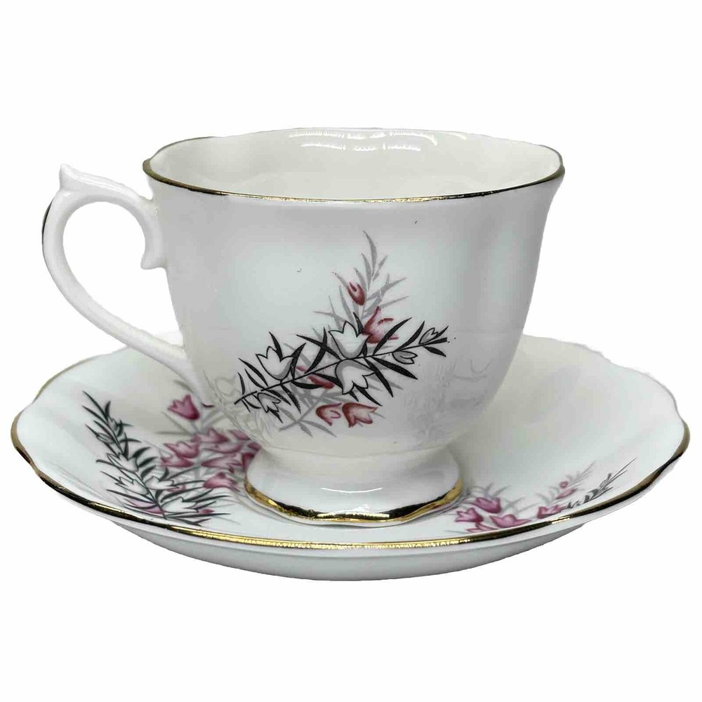 Royal Albert Tea Cup & Saucer Bone China Englan Matches The Pixie Pink Pattern