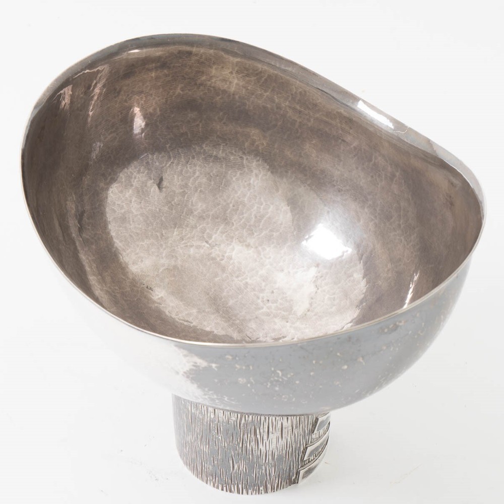 Rare Hans Christensen Hand-hammered Sterling Silver Presentation Trophy 655g