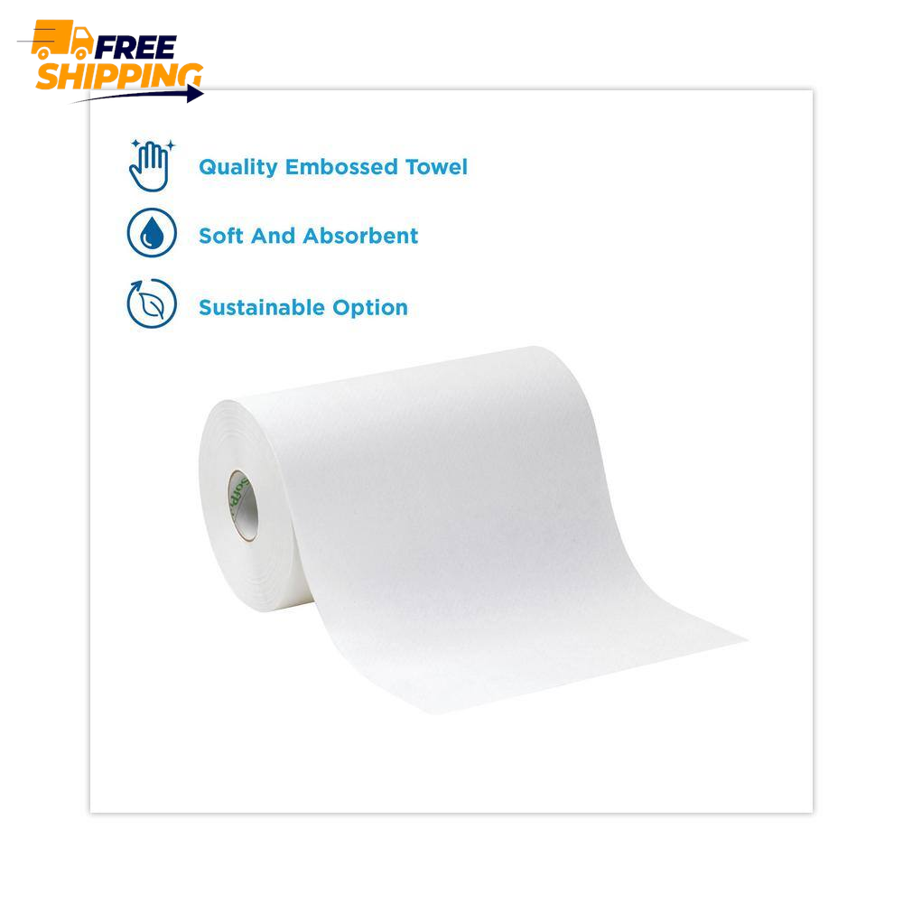 SofPull 9” Paper Towel Roll by GP PRO (Georgia-Pacific), White, 26610, 400