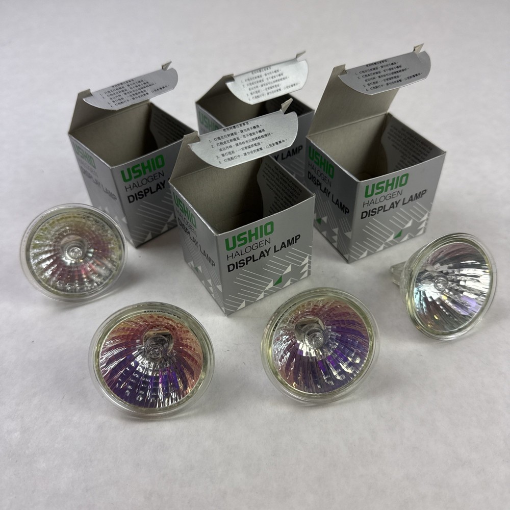 Ushio 4 Boxes-12V 20W BAB/FG MR-16 BI-PIN Lamp . Original New in Box.