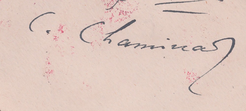 CECILE CHAMINADE - AUTOGRAPH MUSICAL QUOTATION SIGNED