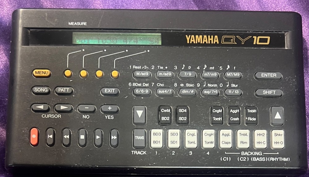 YAMAHA QY10 Music Sequencer Drum Machine Used