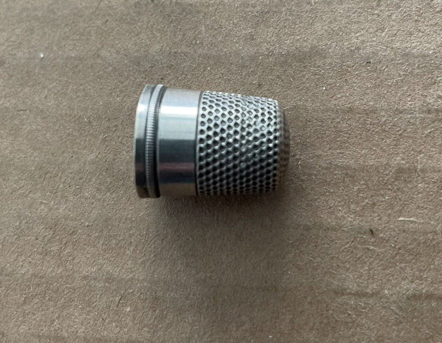 Vintage STERLING SILVER Sewing Thimble Hallmark Star #6
