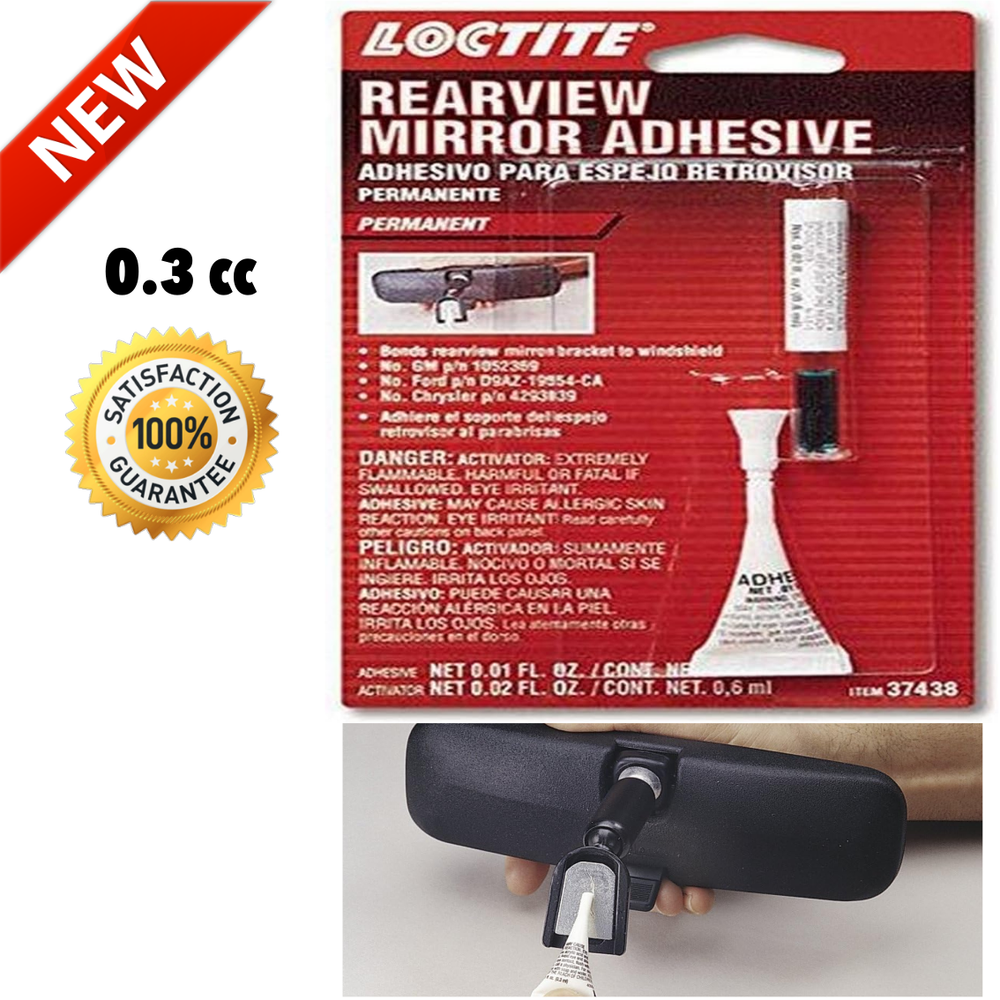 Rearview Mirror Permanent Bond Adhesive Glue For Metal Button Windshield Mount