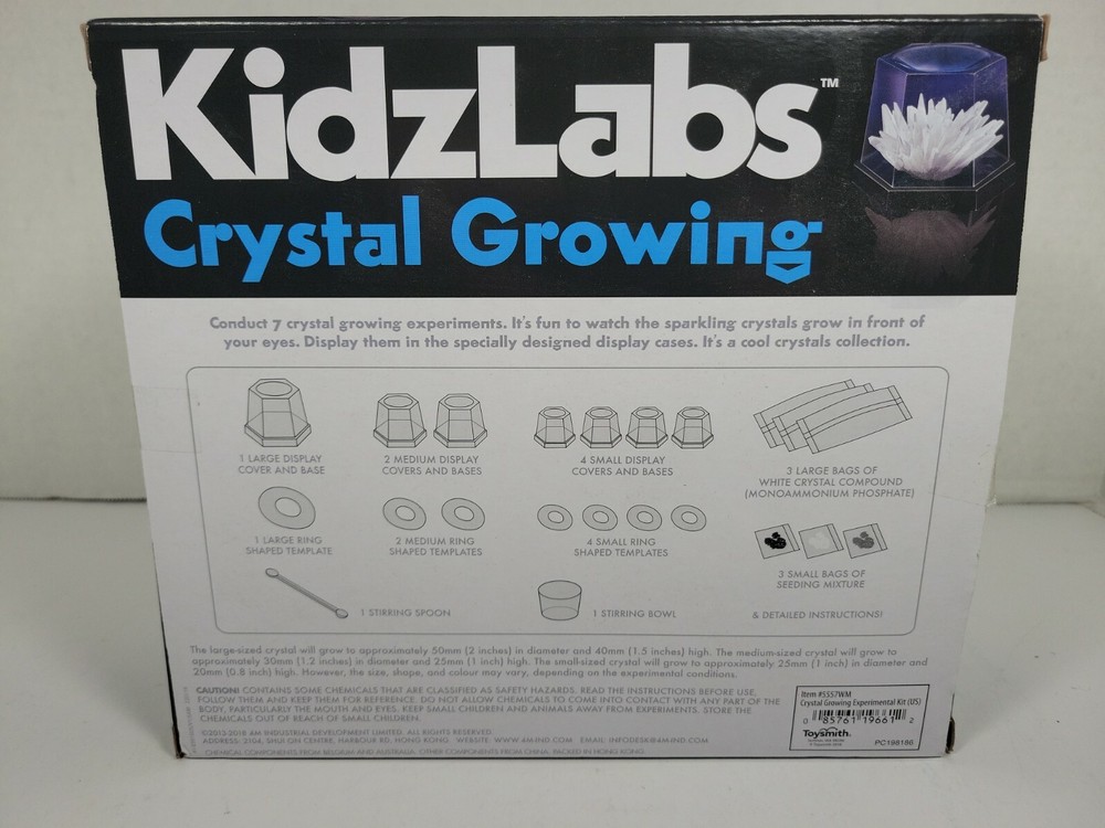 4M 5557 Crystal Growing Science Experimental Kit - 7 Crystal Science Experime...