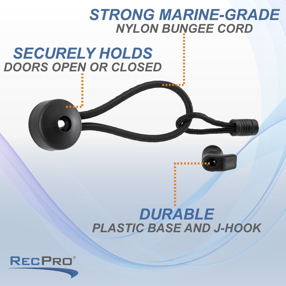 RecPro RV Pocket Door Holder | Bungee Cord with Pull Tab