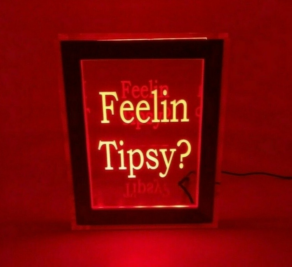 Personalized Tip Box Raffle Fund Raiser Donation Jar Engraved Light Changing LED