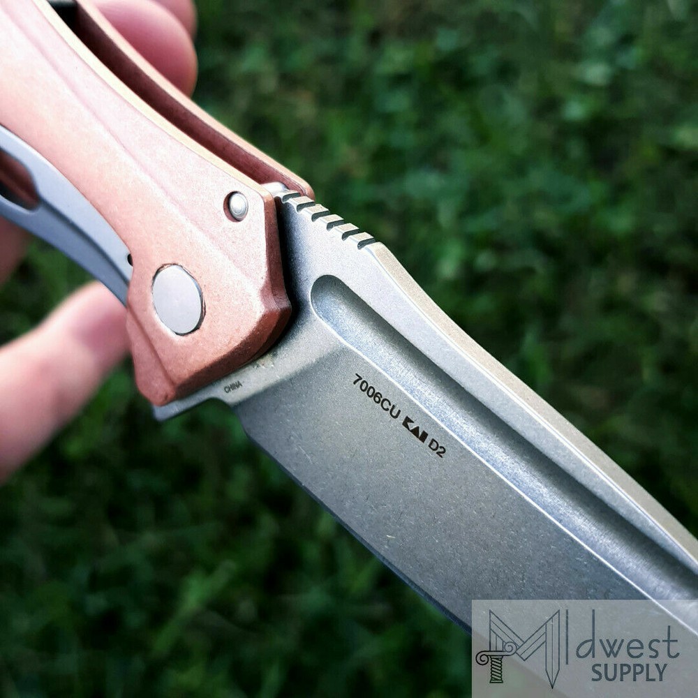 Kershaw Natrix Sub Frame Folding Knife 2.75" D2 Tool Steel Blade Copper Handle