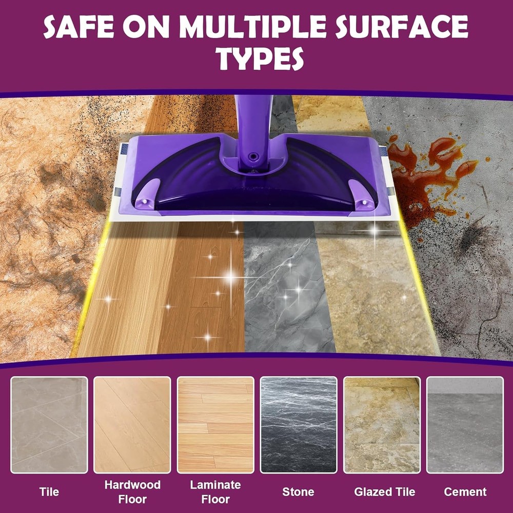 Mopping Pad Refill Compatible with Wet Jet Mop, Disposable Multi Surface