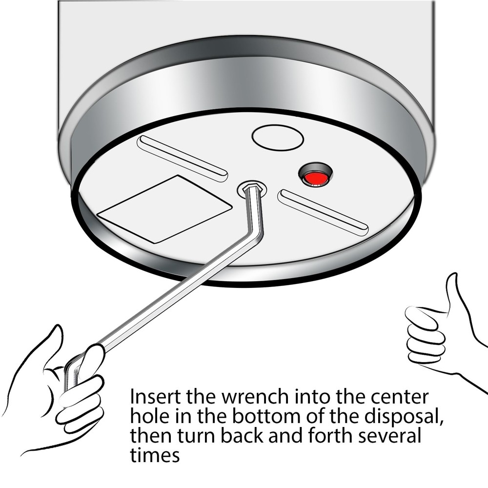 2 Pack Garbage Disposal Wrench Tool Compatible with InSinkErator Garbage Disp...