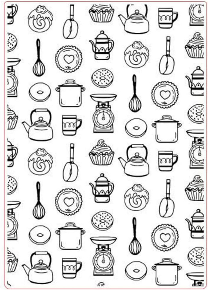 Baking Tools Background Texture 3D Plastic Embossing Folders for Card Making or