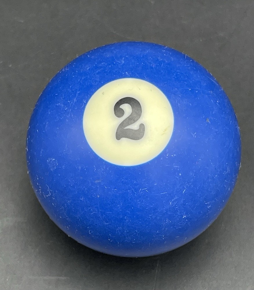 Vintage 2 1/4" Billiard Ball Pool Ball Replacement Ball Solid #2 Blue